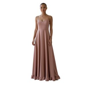 Sachin & Babi Women's Pink Rough Maxi Gown Dress, Size 10